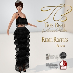 Tres Beau Rebel Ruffles Black