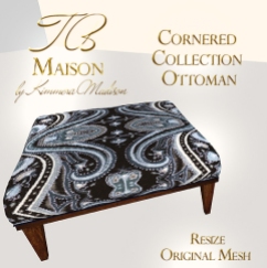 TB Maison Cornered Collection Ottoman