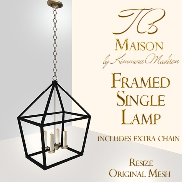 TB Maison Framed Lamp Single