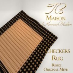 TB Maison Checkers Rug Ad