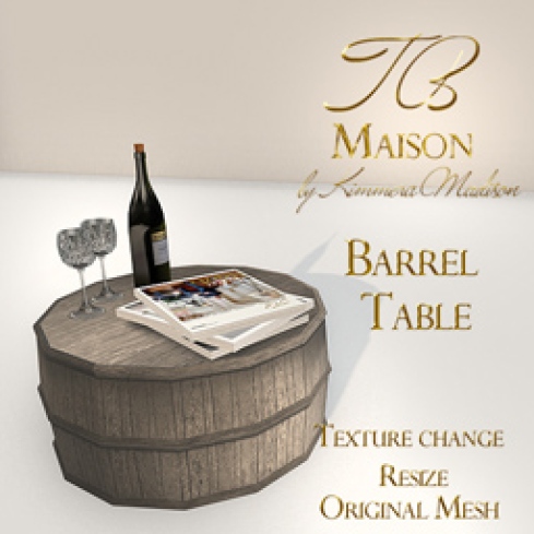 TB Maison Barrel Table AD256