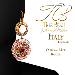 Tres Beau Italy Earrings AD 256